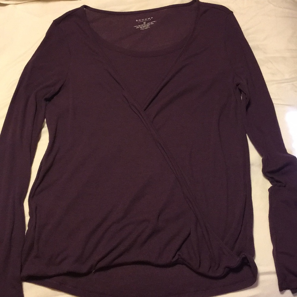 Purple Crossover shirt